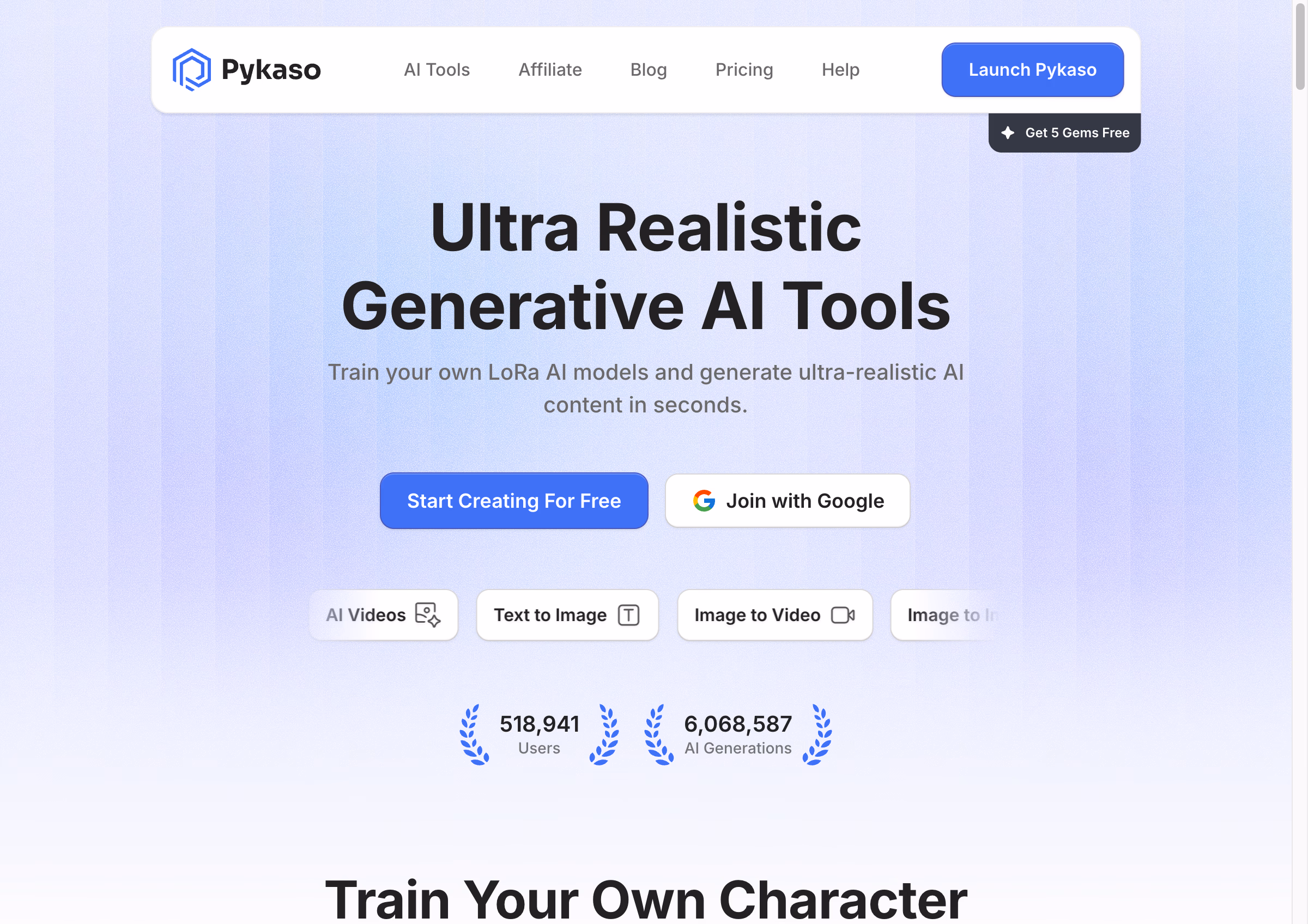 Pykaso homepage source-page cover